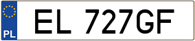 Truck License Plate